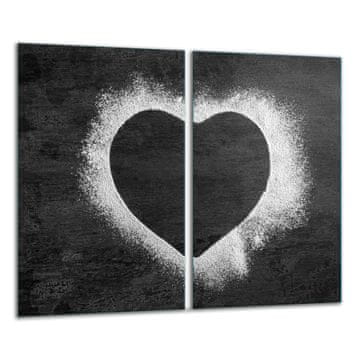 shumee Steklena deska 2x 30x52 srce