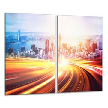 shumee Steklena deska 2x 30x52 pokrajina