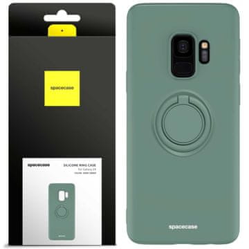shumee Silikonski obroč SC za Galaxy S9 temno zelene barve