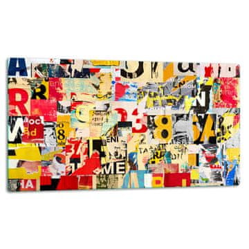 shumee STEKLENA DESKA ZA REZANJE 52x30 POP ART