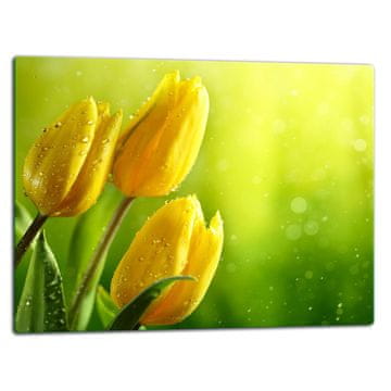 shumee STEKLENA DESKA ZA REZANJE 52x40 CVETJE