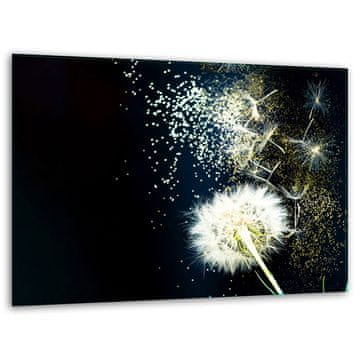 shumee STEKLENA STOJALO ZA REZALNO DESKO 40x30 CVET