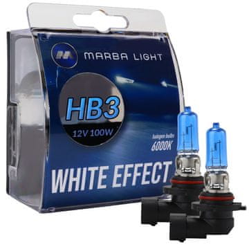 shumee ŽARNICE MARBA LIGHT WHITE EFFECT HB3 100W 12V