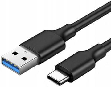 shumee KABEL USB-C 3.1 - USB A QC 4.0 HITRO POLNJENJE 10 Gbps 20V3A DEBELI TIPE-C 2M