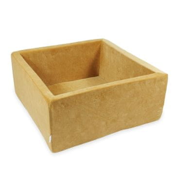 shumee Suhi bazen 90x90x40 Velvet Soft Caramel brez kroglic