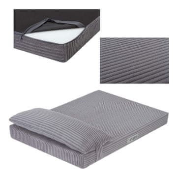 shumee Welsti ležišče za pse, siva velvet, XL 130x90 wigofil