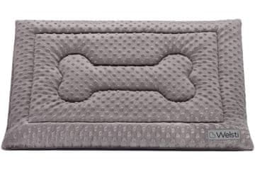 shumee Welsti podloga za pasjo posteljo siva minky M 70x50 wigofil