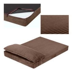 shumee Welsti vzmetnica za pasjo posteljo rjava velvet L 100x70 wigofil