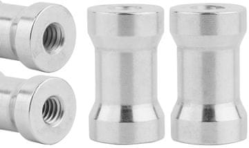 shumee Adapter, aluminijasta redukcija za stativ, 1/4" na 1/4" 2x ženski nastavek 25 mm