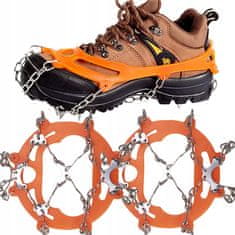 shumee Dereze za čevlje proti zdrsu 38-45, 8-konic, oranžne
