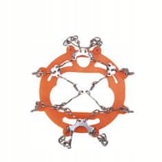 shumee Dereze za čevlje proti zdrsu 38-45, 8-konic, oranžne