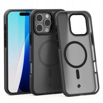 shumee SC Hybrid Fusion Mag iPhone 16 Pro Max črne barve