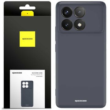 shumee Silikonski ovitek SC za Poco F6 Pro 5G črne barve