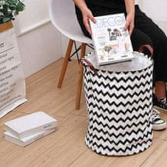 shumee Zložljiva košara za igrače, posoda za perilo, cikcak organizator 50 cm