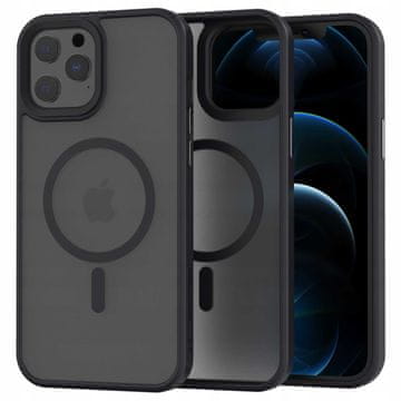 shumee SC Hybrid Mag iPhone 12 Pro Max črne barve
