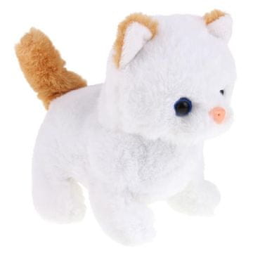 shumee Interaktivna mucka z zvokom, sprehodi, premikanjem repa - bela in rdeča