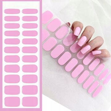 shumee NALEPKE ZA NOHTE, POSUŠENE V UV LED LUČKI, OMBRE ROZA