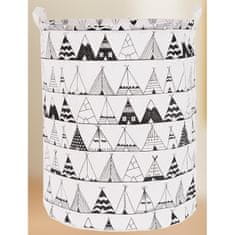 shumee Zložljiva košara za igrače, posoda za perilo, organizator za wigwam 45 cm