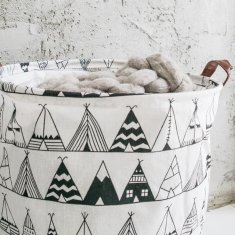 shumee Zložljiva košara za igrače, posoda za perilo, organizator za wigwam 45 cm