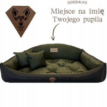 shumee Pasja postelja, kavč, stajica 75x65 Dogs4life Vodoodporna postelja Ime