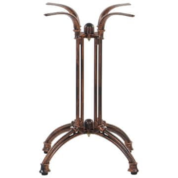 shumee Litoželezno podnožje mize SH-1020/AG, 44x44 cm (okvir mize), v=73 cm, barva antiknega bakra