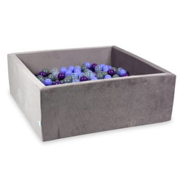 shumee Suha žogica 600 kosov 110x110x40 Velvet lila: prozorna, heather, vijolična, siva