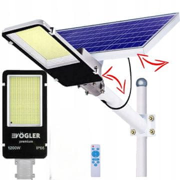 shumee MOČNA LED SONČNA SVETILKA 1200 W SENZOR MRAKA ULICA VRT VOGLER