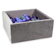 shumee Suha žogica 400 kosov 90x90x40 Velvet lila: prozorna, heather, vijolična, siva