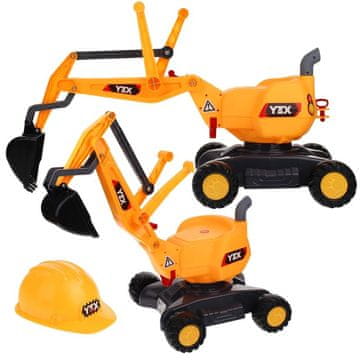 shumee Rotacijski bager na kolesih, premična žlica za vožnjo