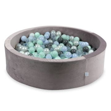 shumee Suha žogica 400 kosov 110x30 Velvet lila: svetlo mint, svetlo modra, biserna, siva, prozorna, biserna