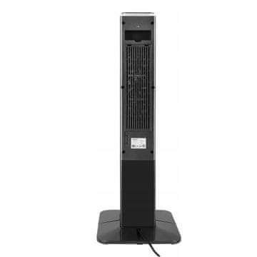 Malmo 2400W črni stebrni grelec z ventilatorjem