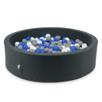 shumee Suhi grafitni bazen 110x30 s 400 žogicami: modra, bela, siva
