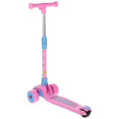 shumee 2-v-1 tricikel za uravnoteženje s svetlečimi kolesi, zložljiv - roza