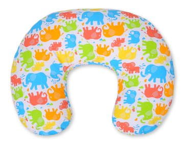 shumee Snemljiva blazina za hranjenje iz fižol vrečke - Pisani slončki