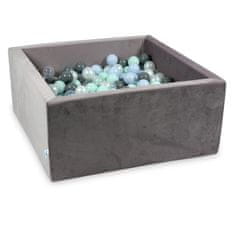 shumee Suha žogica 400 kosov 90x90x40 Velvet lila: svetlo mint, svetlo modra, biserna, siva, prozorna, biserna