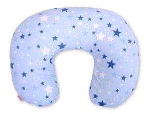 shumee Snemljiva blazina za hranjenje v obliki fižola - mornarsko modre zvezdice