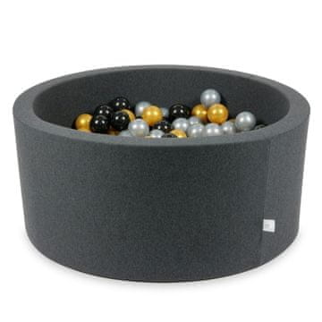 shumee Suhi grafitni bazen 90x40 s 300 kroglami: srebrna, zlata, črna