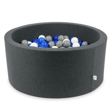 shumee Suhi grafitni bazen 90x40 s 300 žogicami: modra, bela, siva
