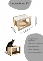 Box Stenska mačja postelja "TV"