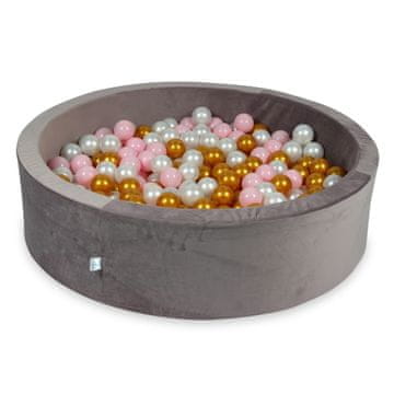 shumee Suha žogica 400 kosov 110x30 Velvet lila: svetlo roza, biserna, zlata