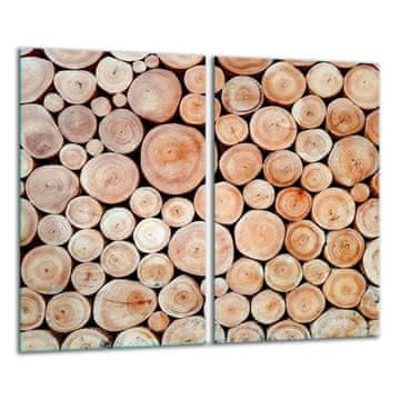 shumee STEKLENA REZALNA DESKA 2x 30x52 LESENA