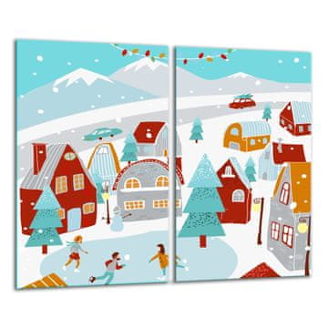 shumee Steklena deska za rezanje 2x 30x52