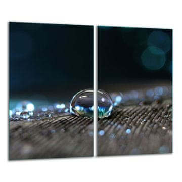 shumee Steklena rezalna ploa 2x 30x52 kapljica