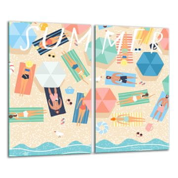 shumee Steklena deska za rezanje 2x 30x52