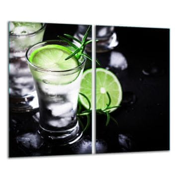 shumee Steklena rezalna deska 2x 30x52 skodelica