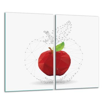 shumee Steklena ploa za rezanje 2x 30x52 Apple
