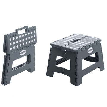 shumee Zložljiv stolček 22,5 cm siv EasyForm