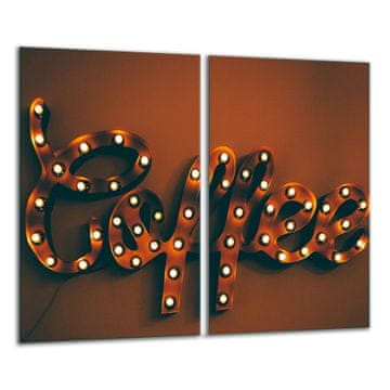 shumee Steklena deska za rezanje 2x 30x52 kava