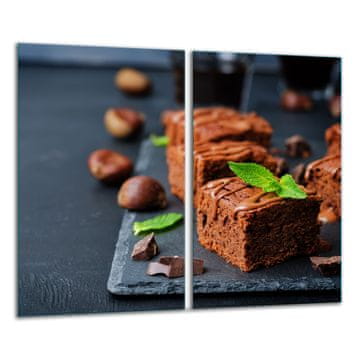 shumee Steklena deska za sekanje 2x 30x52 torta