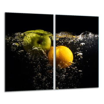 shumee Steklena deska za sekanje 2x 30x52 sadje